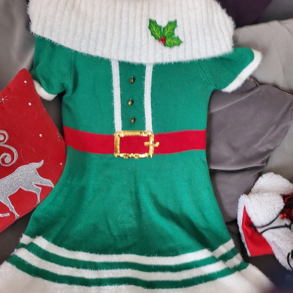Elf sweater dress